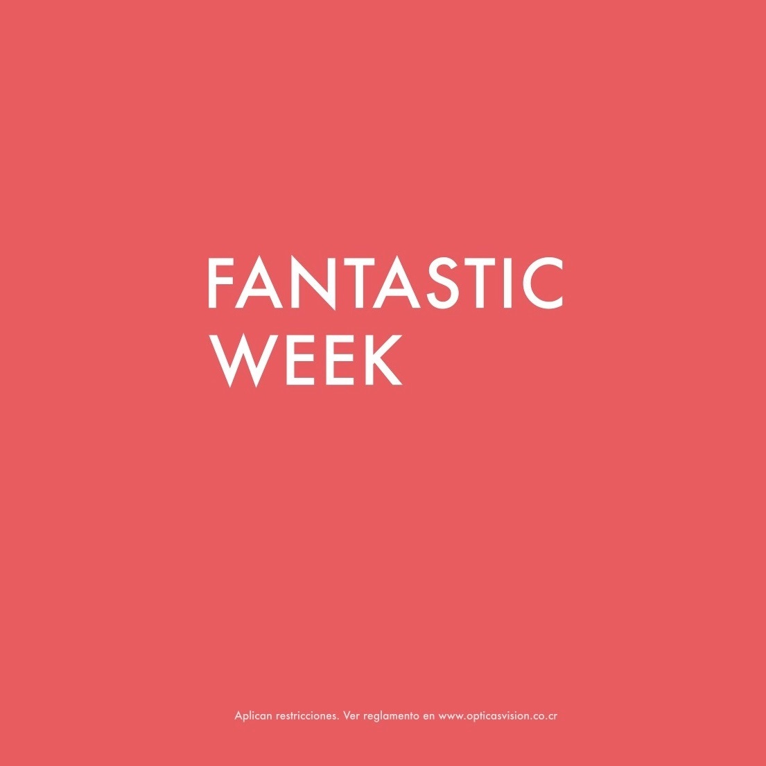Fantastic Week Lentes de Contacto - Octubre 2025
