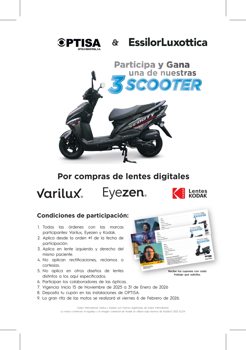 Concurso Lentes Kodak, Varilux y Eyezen - OPTISA