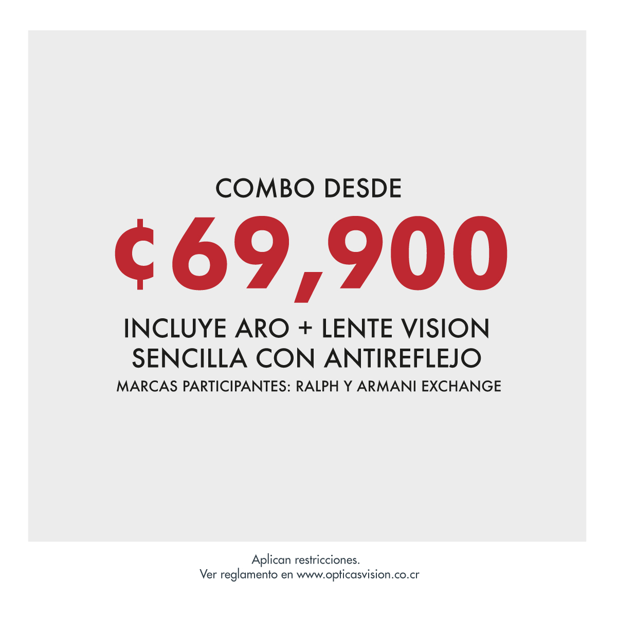 PROMOCIÓN COMBO RALPH / ARMANI EXCHANGE