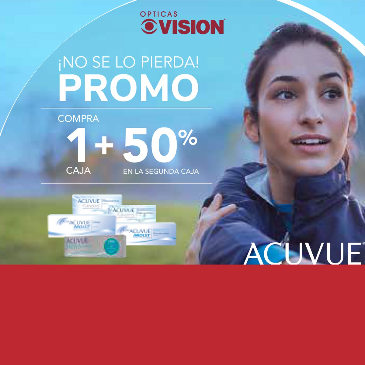 50% desc. en 2da caja Lentes de Contacto Acuvue